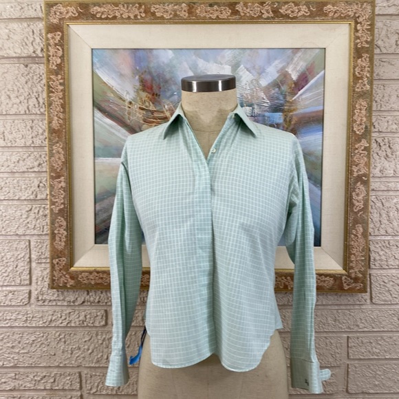 🌹From Collars To Cuffs Button Front Blazer Shirt - Picture 6 of 8